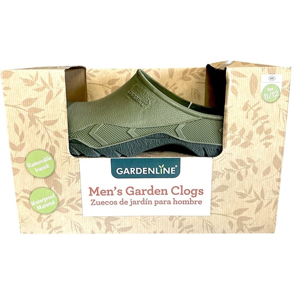 Men’s Gardenline Garden Glog Green Gardening Shoe size 11/12 NIB - Picture 1 of 3